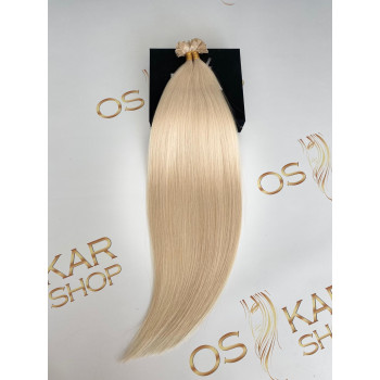 Extensii Cheratina Russian Hair #100 Blond Alb
